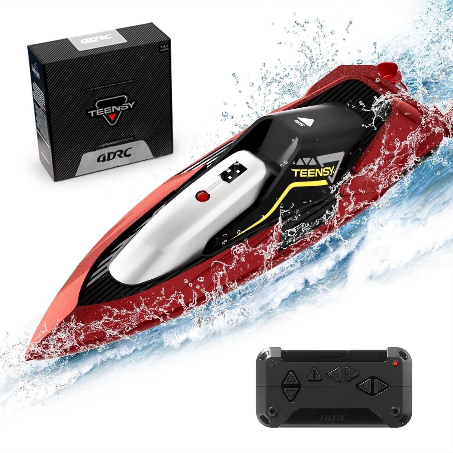 4DRC S5 Fast RC Boat For Pools And Lakes, 2.4 GHz 20- MPH Racing Boats For Kids - View 6