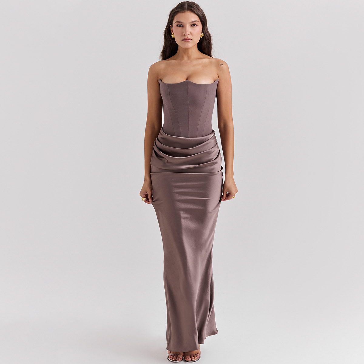 Slim Tube Top Long Dress Sexy Fashion Bandeau Backless Party Evening Dresses For Women Clothing - View 29