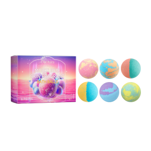 6 Pcs Bath Bombs Gift Set, Natural Essential Oil Bath Fizzies For Relaxing Spa Bath - View 4