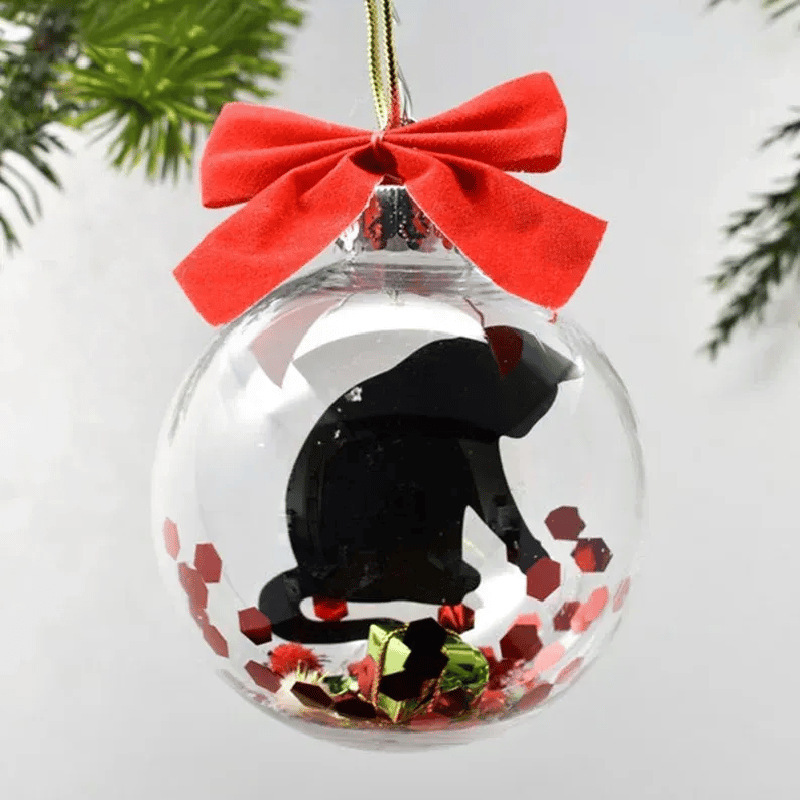 Christmas Tree Decoration Transparent Ball Hanging Decoration Scene Layout Hanging Decoration - View 7