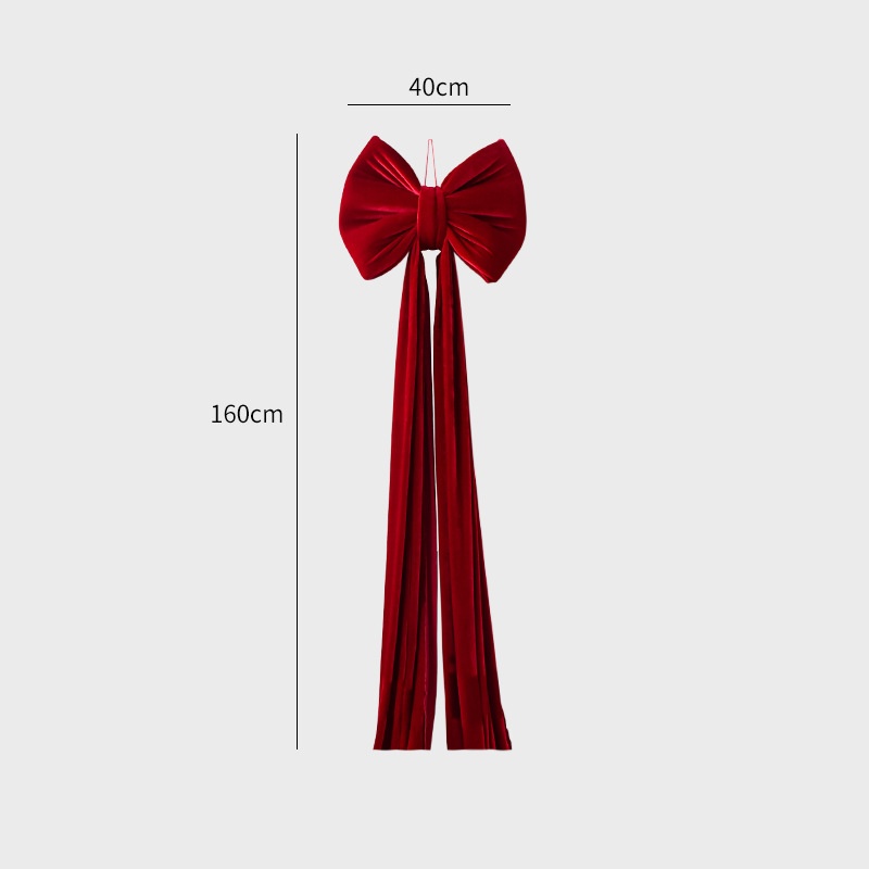 Christmas Decoration Velvet Large Bow Decoration - View 8