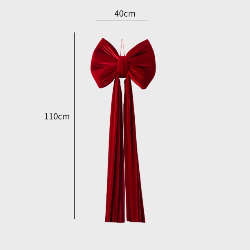 Christmas Decoration Velvet Large Bow Decoration - View 9