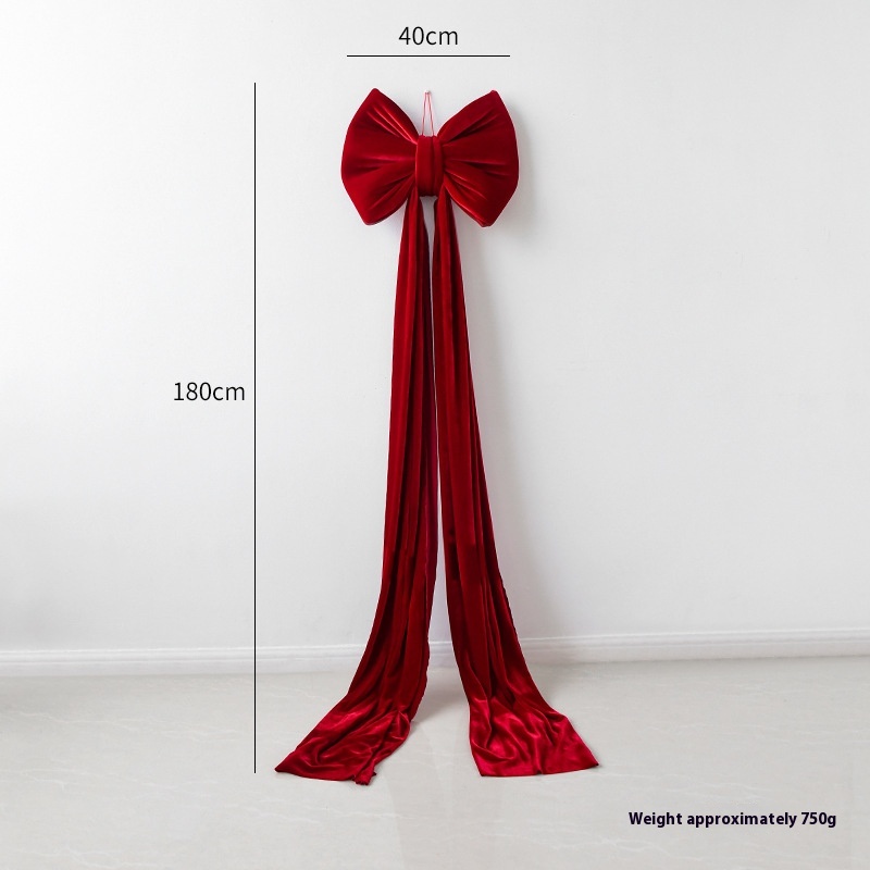 Christmas Decoration Velvet Large Bow Decoration - View 11