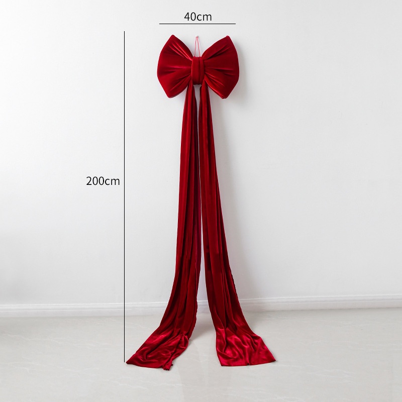 Christmas Decoration Velvet Large Bow Decoration - View 12