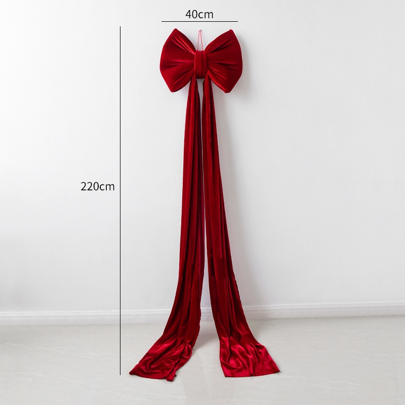 Christmas Decoration Velvet Large Bow Decoration - View 13
