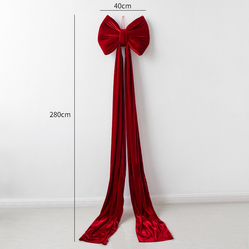 Christmas Decoration Velvet Large Bow Decoration - View 14