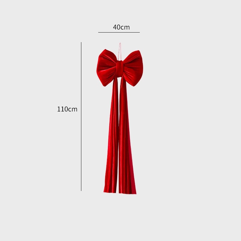 Christmas Decoration Velvet Large Bow Decoration - View 15