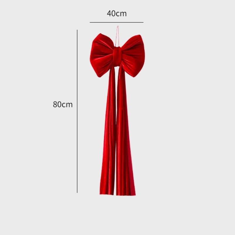 Christmas Decoration Velvet Large Bow Decoration - View 16