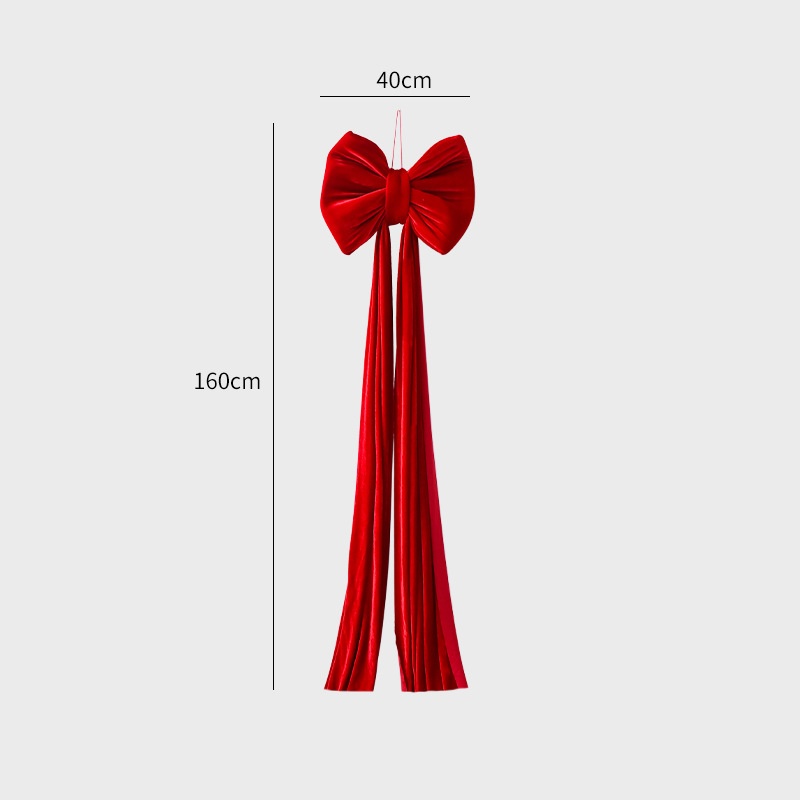 Christmas Decoration Velvet Large Bow Decoration - View 17