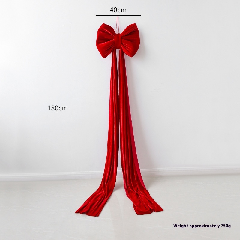 Christmas Decoration Velvet Large Bow Decoration - View 18