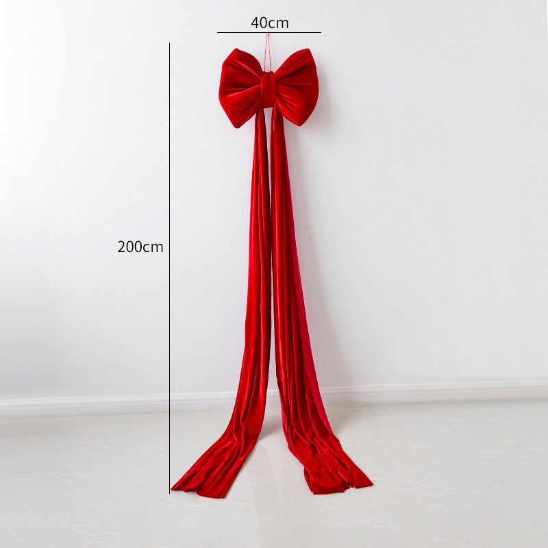 Christmas Decoration Velvet Large Bow Decoration - View 19