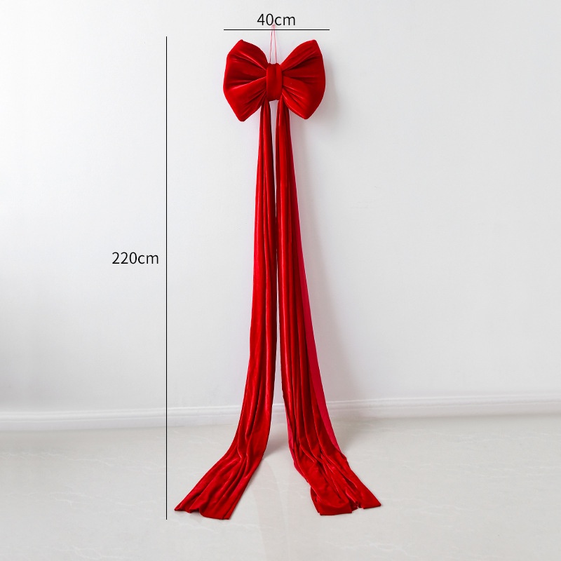 Christmas Decoration Velvet Large Bow Decoration - View 20