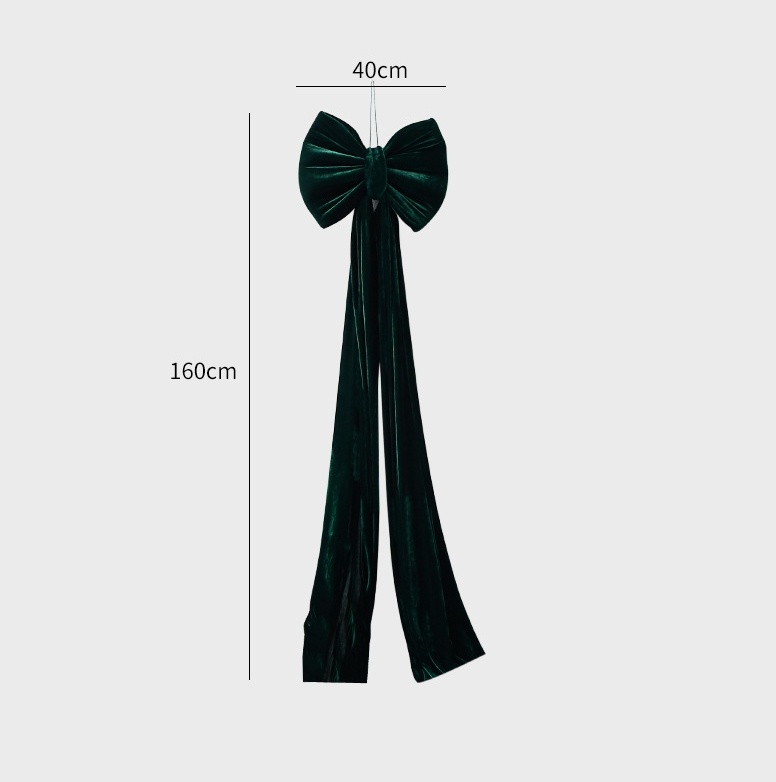 Christmas Decoration Velvet Large Bow Decoration - View 24