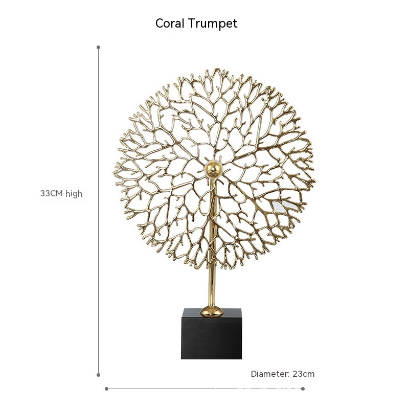 European Entry Lux Metal Sea Tree Coral Decoration Living Room Entrance Crafts Display - View 8