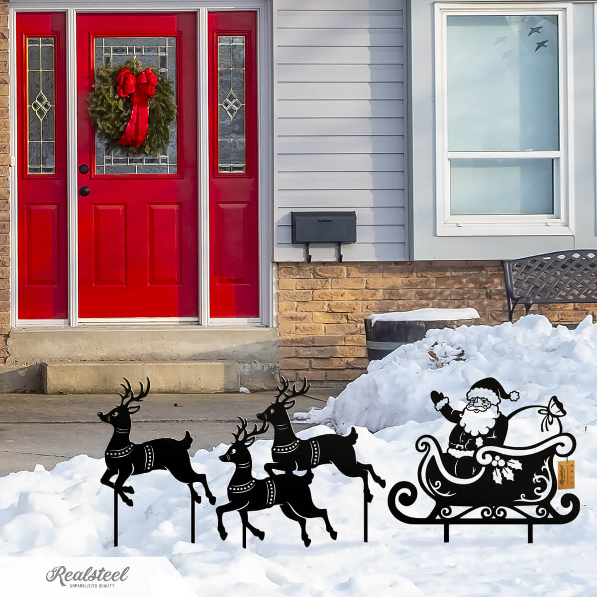 Outdoor Decoration Metal Silhouette Art In Outdoor Garden Decoration - View 3